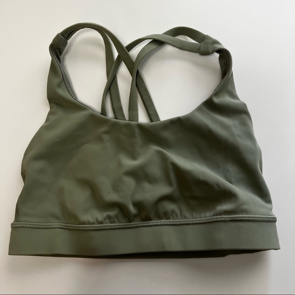 Lululemon green sports bra Size 4